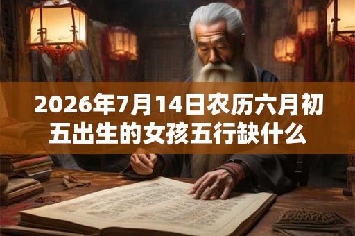 2026年7月14日农历六月初五出生的女孩五行缺什么
