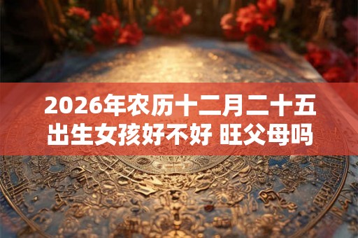 2026年农历十二月二十五出生女孩好不好 旺父母吗