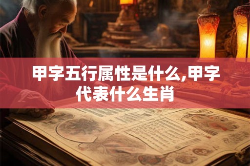 甲字五行属性是什么,甲字代表什么生肖 甲字五行属性是什么,甲字代表什么生肖