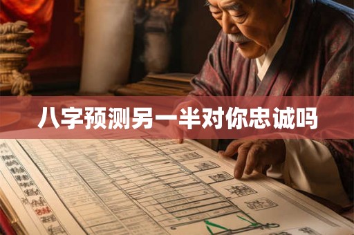 八字预测另一半对你忠诚吗
