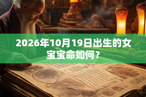 2026年10月19日出生的女宝宝命如何？