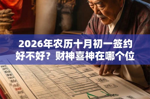 2026年农历十月初一签约好不好？财神喜神在哪个位置？