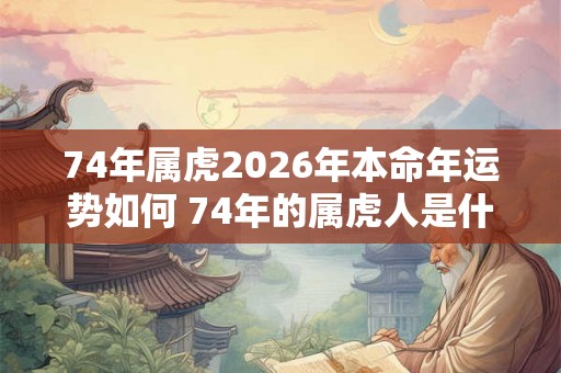 74年属虎2026年本命年运势如何 74年的属虎人是什么命
