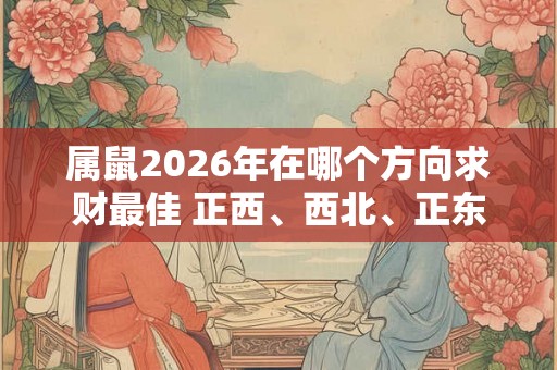 属鼠2026年在哪个方向求财最佳 正西、西北、正东