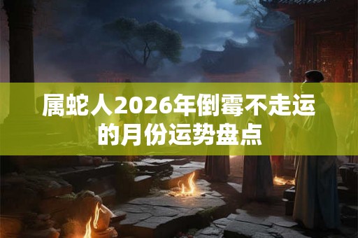 属蛇人2026年倒霉不走运的月份运势盘点 属蛇人2026年倒霉不走运的月份运势盘点