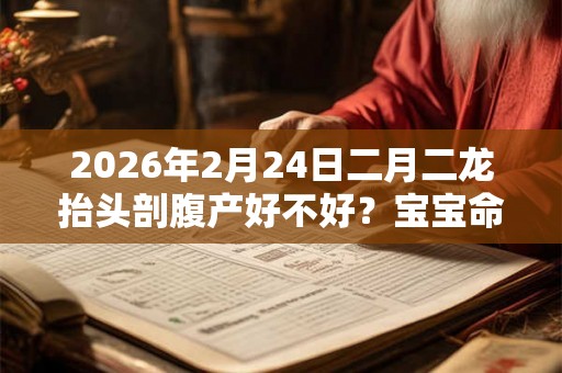 2026年2月24日二月二龙抬头剖腹产好不好？宝宝命运如何？