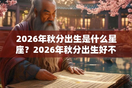 2026年秋分出生是什么星座？2026年秋分出生好不好？