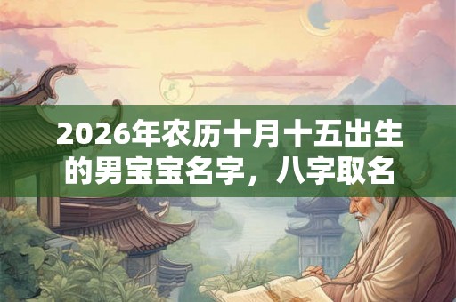2026年农历十月十五出生的男宝宝名字，八字取名