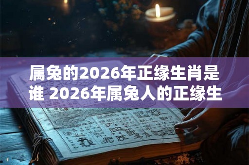 属兔的2026年正缘生肖是谁 2026年属兔人的正缘生肖是什么