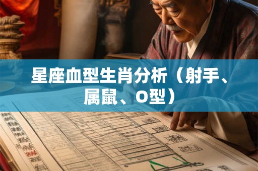 星座血型生肖分析（射手、属鼠、O型）