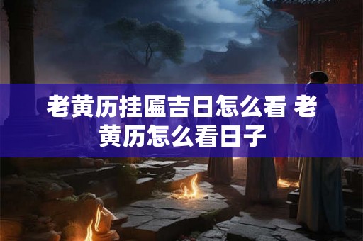 老黄历挂匾吉日怎么看 老黄历怎么看日子