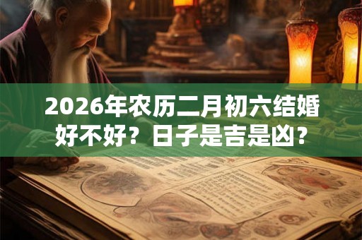 2026年农历二月初六结婚好不好？日子是吉是凶？