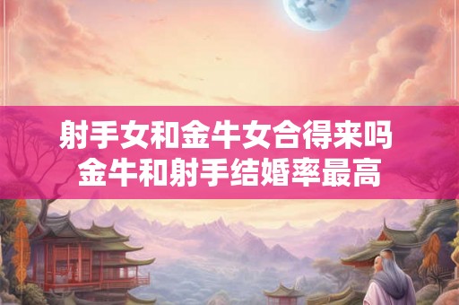 射手女和金牛女合得来吗 金牛和射手结婚率最高