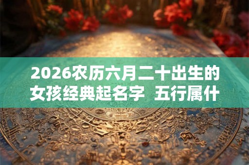 2026农历六月二十出生的女孩经典起名字 五行属什么 2026农历六月二十出生的女孩经典起名字 五行属什么