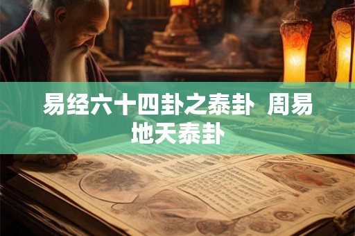易经六十四卦之泰卦  周易地天泰卦