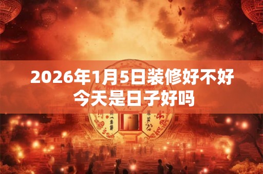 2026年1月5日装修好不好 今天是日子好吗
