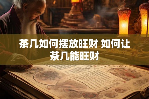 茶几如何摆放旺财 如何让茶几能旺财
