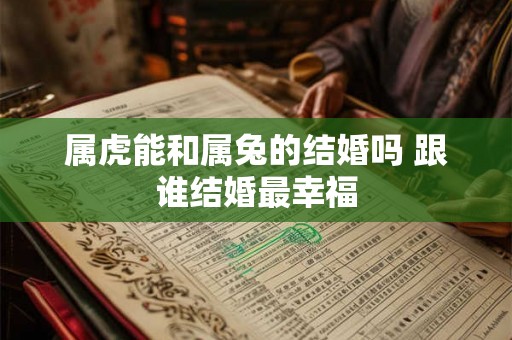 属虎能和属兔的结婚吗 跟谁结婚最幸福