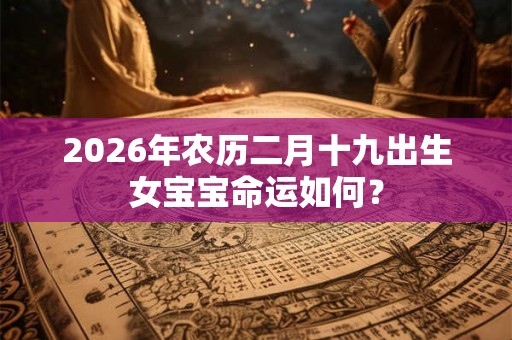 2026年农历二月十九出生女宝宝命运如何? 2026年农历二月十九出生女宝宝命运如何?