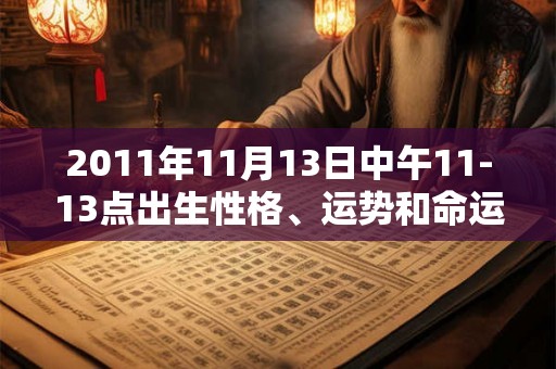 2011年11月13日中午11-13点出生性格、运势和命运