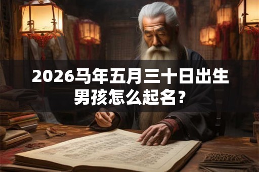 2026马年五月三十日出生男孩怎么起名? 2026马年五月三十日出生男孩怎么起名?