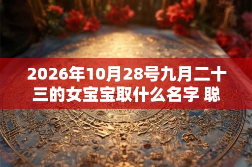 2026年10月28号九月二十三的女宝宝取什么名字 聪明灵动