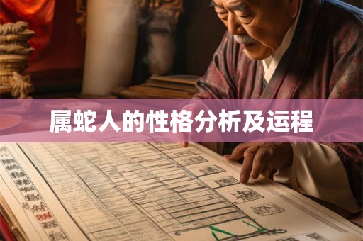 属蛇人的性格分析及运程