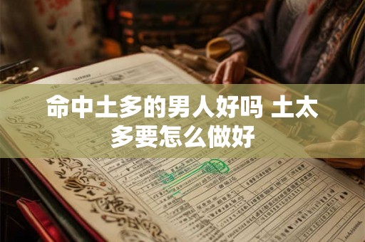 命中土多的男人好吗 土太多要怎么做好