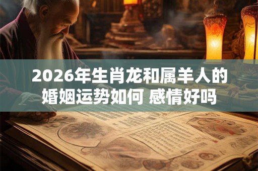 2026年生肖龙和属羊人的婚姻运势如何 感情好吗