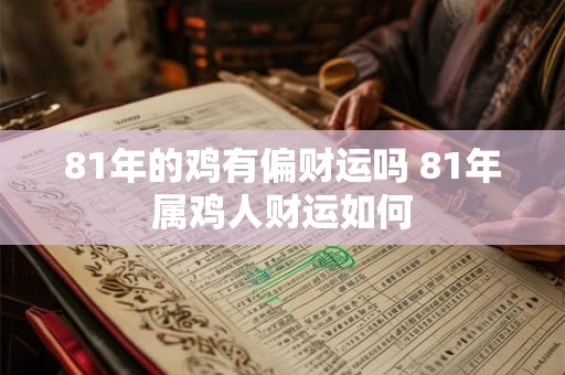 81年的鸡有偏财运吗 81年属鸡人财运如何