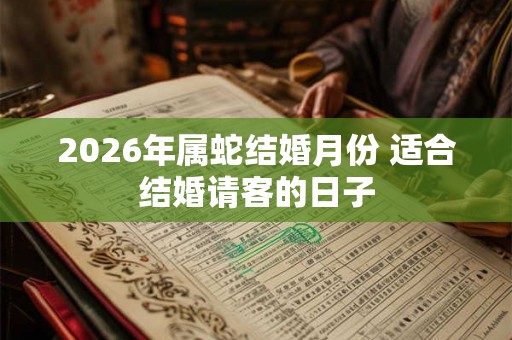 2026年属蛇结婚月份 适合结婚请客的日子 2026年属蛇结婚月份 适合结婚请客的日子