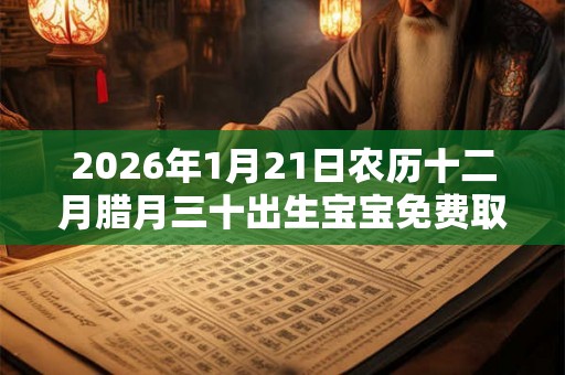 2026年1月21日农历十二月腊月三十出生宝宝免费取名