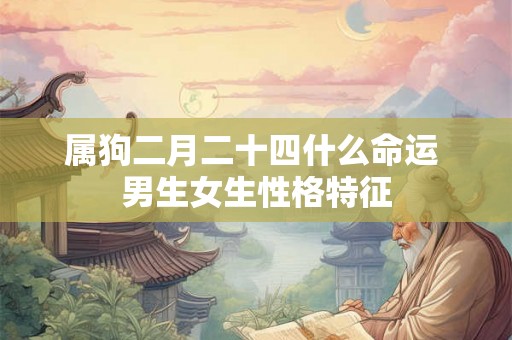 属狗二月二十四什么命运 男生女生性格特征 属狗二月二十四什么命运 男生女生性格特征