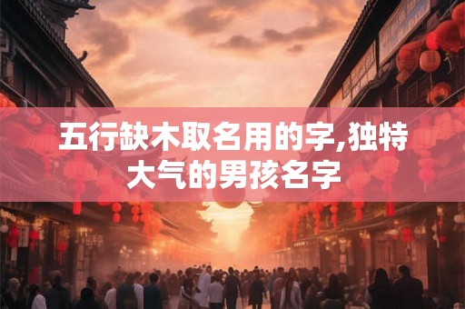 五行缺木取名用的字,独特大气的男孩名字