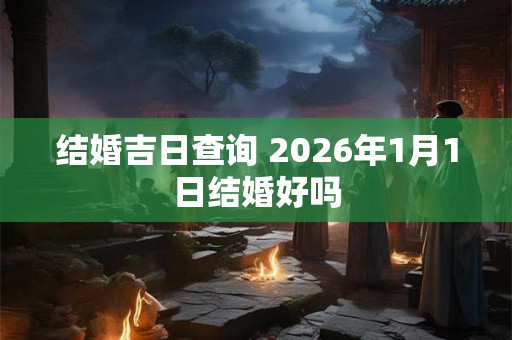 结婚吉日查询 2026年1月1日结婚好吗