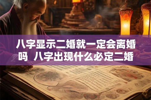 八字显示二婚就一定会离婚吗  八字出现什么必定二婚