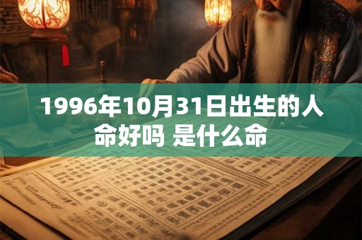1996年10月31日出生的人命好吗 是什么命 1996年10月31日出生的人命好吗 是什么命