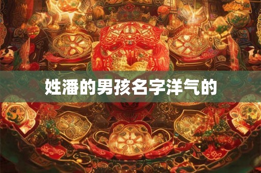 姓潘的男孩名字洋气的