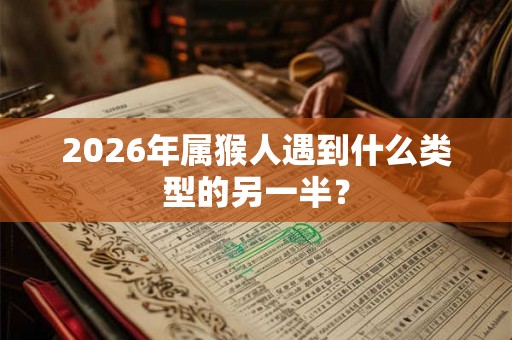 2026年属猴人遇到什么类型的另一半？