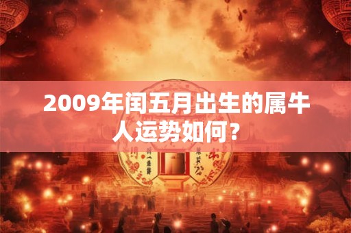 2009年闰五月出生的属牛人运势如何？