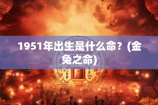 1951年出生是什么命?(金兔之命) 1951年出生是什么命?(金兔之命)