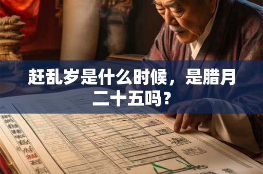 赶乱岁是什么时候,是腊月二十五吗? 赶乱岁是什么时候,是腊月二十五吗?