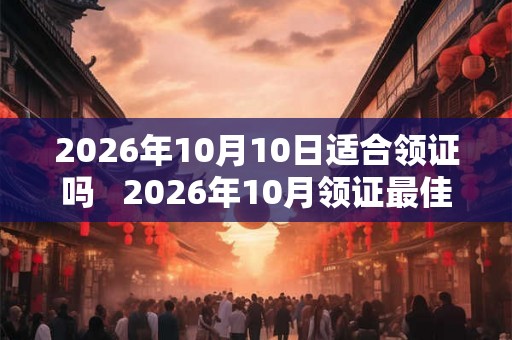 2026年10月10日适合领证吗   2026年10月领证最佳时间是哪几天