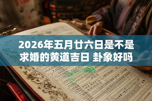 2026年五月廿六日是不是求婚的黄道吉日 卦象好吗 2026年五月廿六日是不是求婚的黄道吉日 卦象好吗