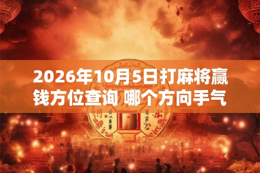2026年10月5日打麻将赢钱方位查询 哪个方向手气佳 2026年10月5日打麻将赢钱方位查询 哪个方向手气佳