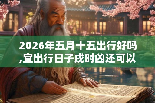 2026年五月十五出行好吗,宜出行日子戌时凶还可以出去吗