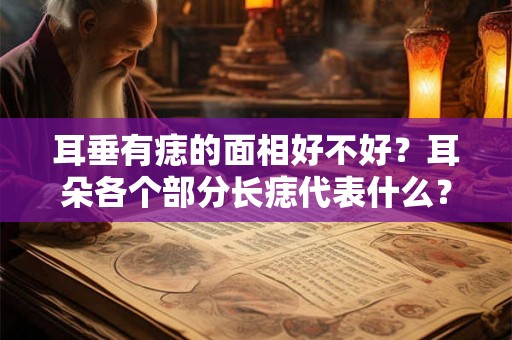 耳垂有痣的面相好不好？耳朵各个部分长痣代表什么？
