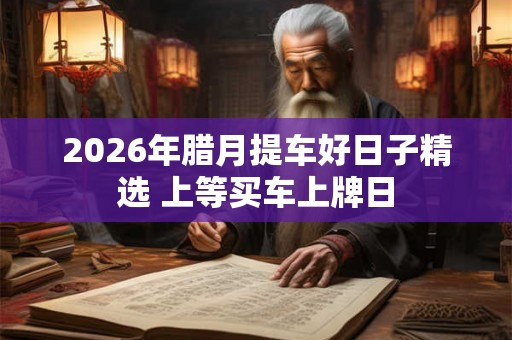 2026年腊月提车好日子精选 上等买车上牌日