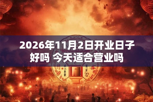 2026年11月2日开业日子好吗 今天适合营业吗