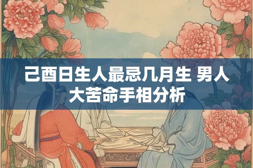 己酉日生人最忌几月生 男人大苦命手相分析